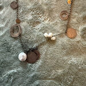 Silpada Silver and Pearl Charm Necklace